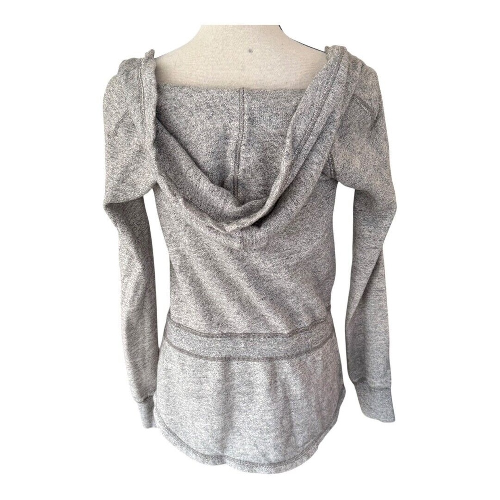 Abercrombie & Fitch Womens Gray Hoodie Drawstring Scoop Neck Pockets Pullover S - Picture 7 of 11